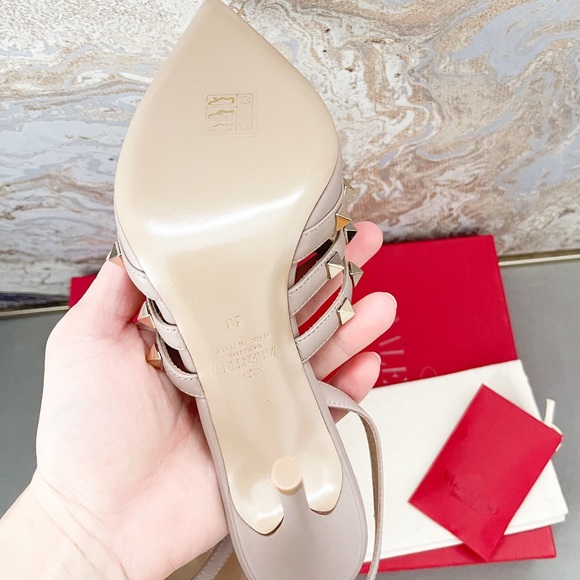 New Valentino Multi-Strap Rockstud Slingback pump - Picture 6 of 10